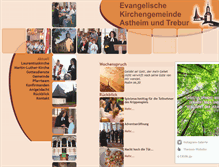 Tablet Screenshot of ev-kirche-trebur.de